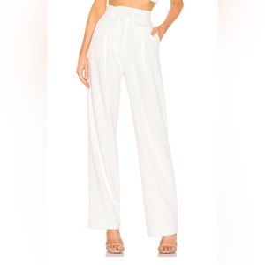 LPA White High-Waisted Pants